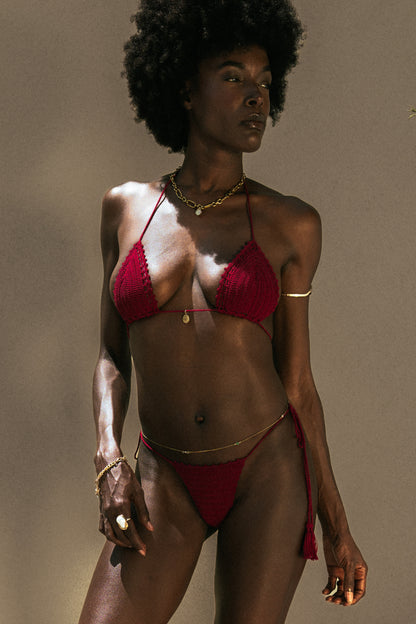 Top Alaia - Rouge Grenat
